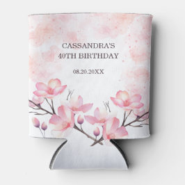 Moderne Cherry Blossom Blume Pink Splash Geburtsta Dosenkühler