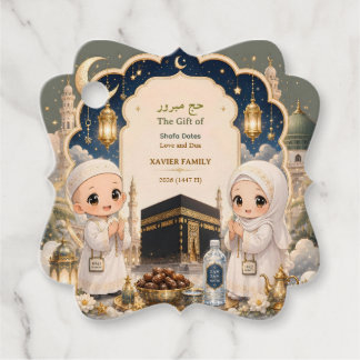 Moderne Chibi Hajj Mabroor Personalisiert Geschenkanhänger