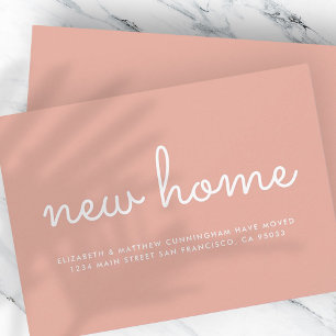 Moderne Chic and Fun Neue Zuhause Announcement Car