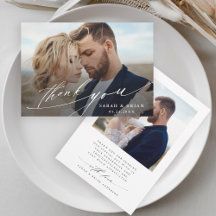 Moderne Chic Calligraphie 2 Foto Hochzeit