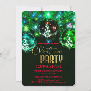 Moderne Chic Corporate Weihnachten Vintage Dekorat Einladung