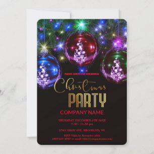 Moderne Chic Corporate Weihnachten Vintage Dekorat Einladung