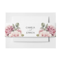Moderne Chic Elegante Romantische Rosa Rosenhochze