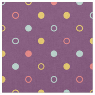 Moderne chic farbenfrohe Polka Punkte geometrische Stoff