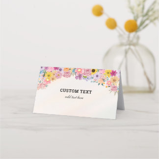 Moderne Chic Floral Cartes de Place Thème Fleur sa