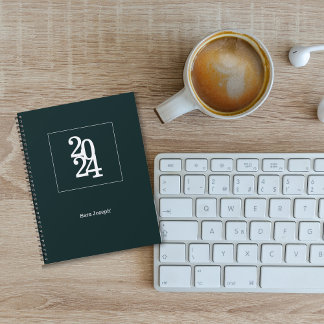 Moderne Chic Forêt verte Mensuel hebdomadaire