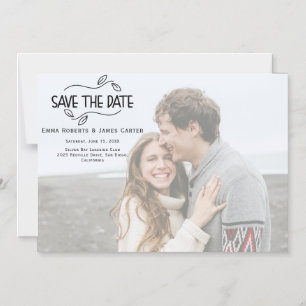Moderne Chic-Foto-Save-the-Date-Magnet Magneteinladung