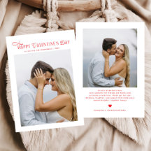 Moderne Chic Paarfotos Frohen Valentinstag