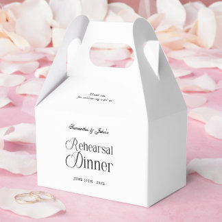 Moderne Chic Probeessen-Dankeschön Geschenkschachtel