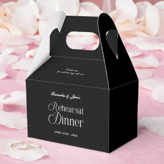 Moderne Chic Probeessen-Dankeschön Geschenkschachtel