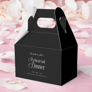 Moderne Chic-Probeessen Dankeschön Geschenkschachtel