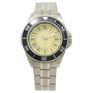 Moderne Chic Römische Zahlen Herren  Armbanduhr