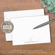 Moderne Chic Script Gray Monogram Initials Minimal