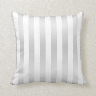 Moderne Chic Streifen Grau Satin Chic Dekorativ Kissen