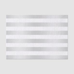Moderne Chic Streifen Grau Satin Chic Dekorativ Seidenpapier