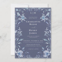 Moderne Chinoiserie Botanische Florale Hochzeit