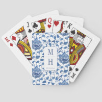 Moderne Chinoiserie Monogram-Gastgeschenk Hochzeit
