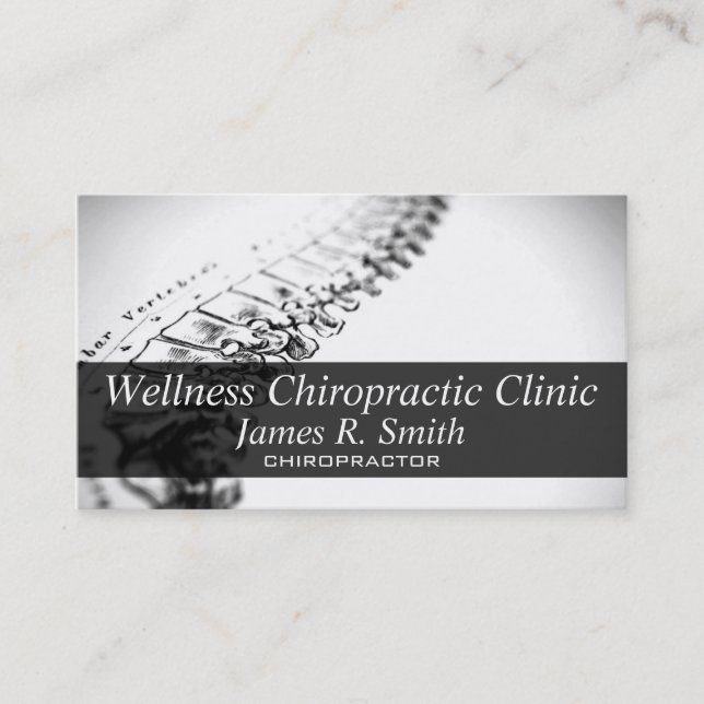 Moderne Chiropractic Chiropraktor Clinic Health Visitenkarte (Vorderseite)
