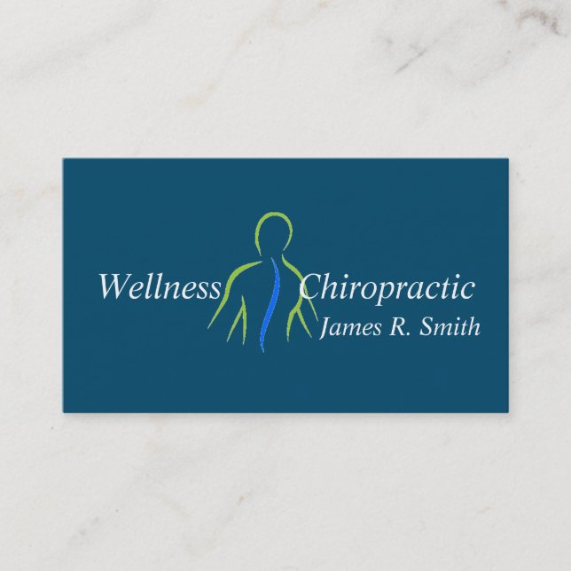 Moderne Chiropractic Chiropraktor Clinic Health Visitenkarte (Vorderseite)