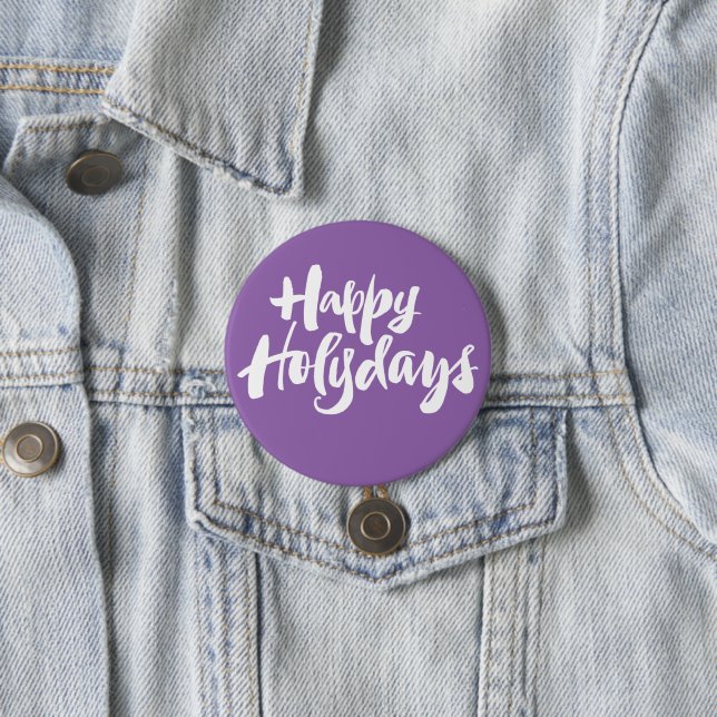 Moderne Christliche Happy Holydays Weihnachten Button (Beispiel)