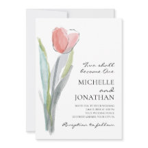 Moderne Christliche Hochzeit in Pink Tulip Bible V