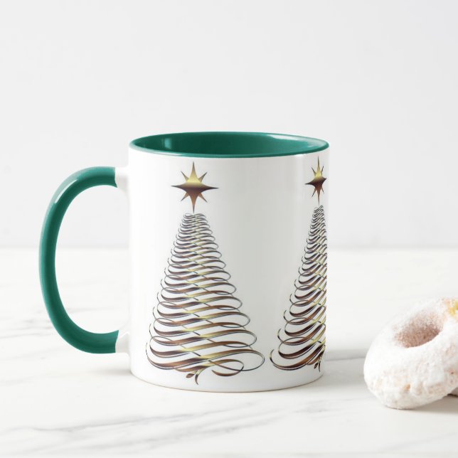 **MODERNE CHRISTMAS TREE** FUN CHRISTMAS TASSE (Mit Donut)