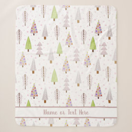 Moderne Christwaldbäume Rosa Mauve Name Sherpadecke