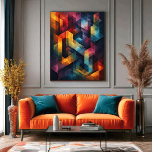 Moderne chromatische Tanz Poster