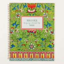 Moderne Classic Green Chinoiserie Planificateur