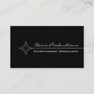 Moderne Clean Diamond Business Card, Schwarz & Wei Visitenkarte