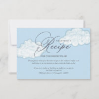 Moderne Cloud-Brautparty-Rezeptanfrage