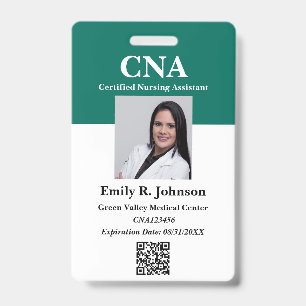 Moderne CNA-ID-Ausweisplakette Ausweis