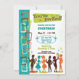 Moderne Cocktail-Party Einladungen aus dem Mittela
