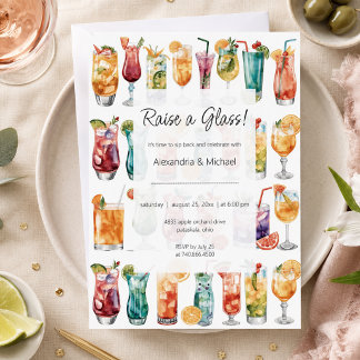 Moderne Cocktail-Party-Kollektion  Einladung