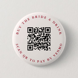 Moderne Cocktails Bachelorette QR-Code Button