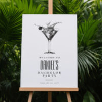 Moderne Cocktails Drink Bachelor Party Begrüßungsz
