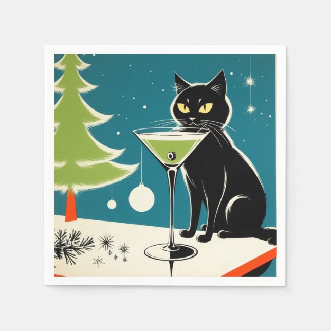 Moderne Cocktailserviette aus dem Mittelalter Serviette (Vorderseite)