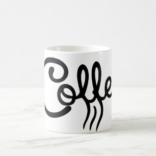 Moderne Coffee Script Tasse - Einzigartige Trauzeu
