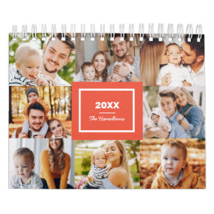 Moderne Collage-Foto-Familie 2025 Kalender