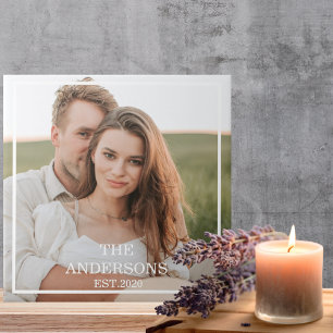 Moderne Collage-Foto & Minimal Familien-Geschenk Fliese