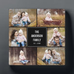 Moderne Collage Personalisiert Plaque mit Easel Fotoplatte<br><div class="desc">Diese Plakette mit Stein macht einen großen Sake,  um eine große Erinnerung zu bewahren. Design by © berrysweet . Besuchen Sie unsere Website unter www.berryberrysweet.com für passende Artikel und weitere Designoptionen!</div>