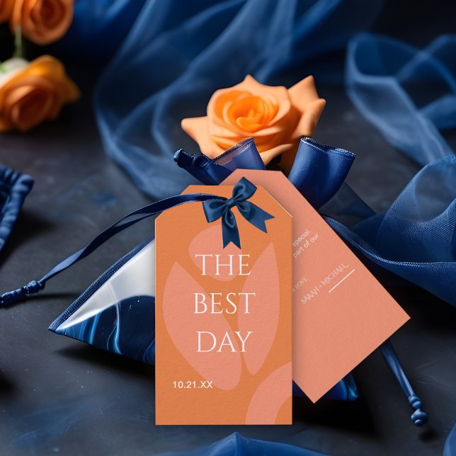 Moderne Colors Collage Wedding Geschenkanhänger (Von Creator hochgeladen)