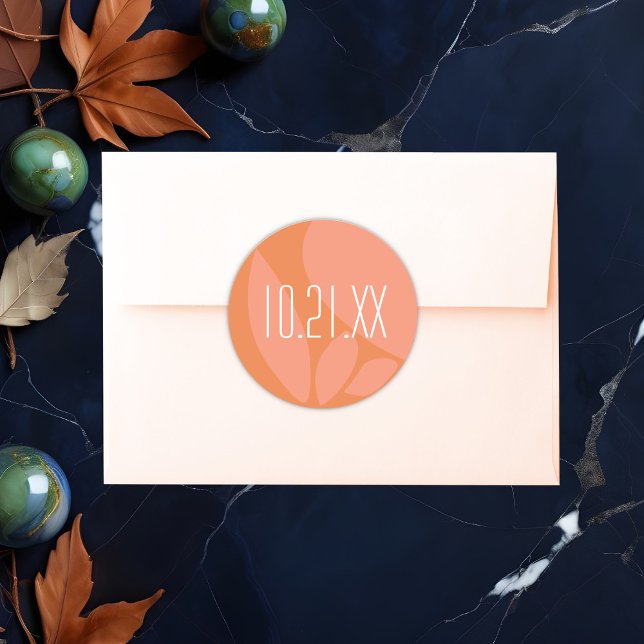 Moderne Colors Collage Wedding Runder Aufkleber (Von Creator hochgeladen)