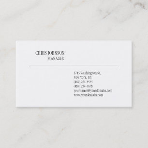 Moderne Contemporain Carte de visite tendance