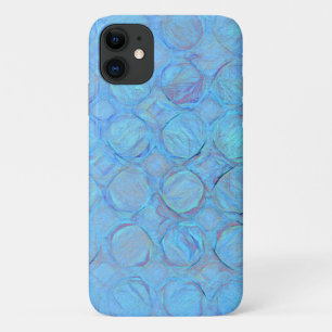 Moderne Cool Blue Circles Abstrakt Geometric Case-Mate iPhone Hülle