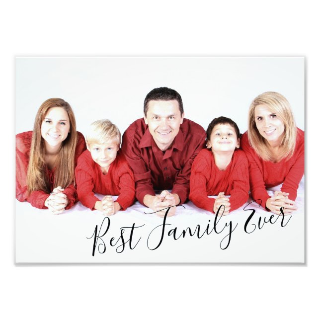 Moderne Coole Beste Familie je Fotodruck (Vorne)