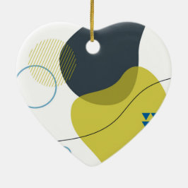 Moderne, coole, einzigartige, trendige Illustratio Keramik Ornament