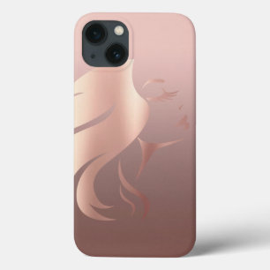 Moderne Coole Girl-Face-Silhouette Case-Mate iPhone Hülle