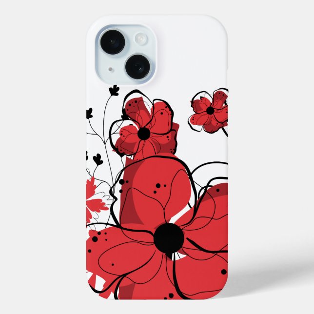Moderne Coole Girl-Red- und Black-Blume title_seo2 (Rückseite)