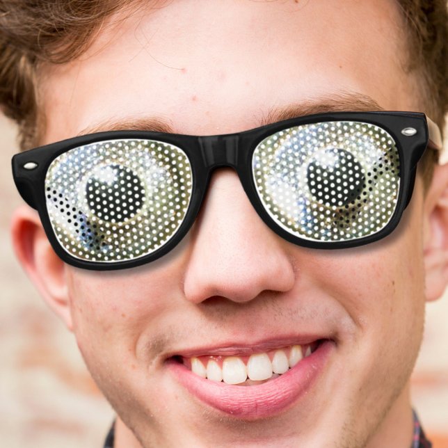 moderne, coole Nervenaugen Partybrille (modern cool nerdy crazy eyes retro sunglasses)